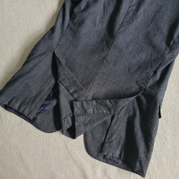 M.J. Bale wool blazer / suit jacket, navy and charcoal checked / plaid, 42R - Picture 14 of 17